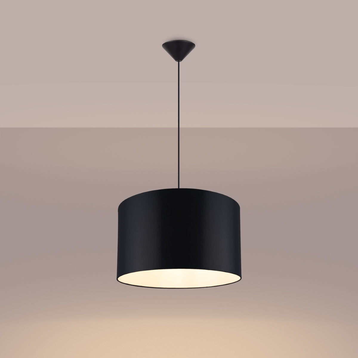 Suspension Loft Cylindrique 40 noir