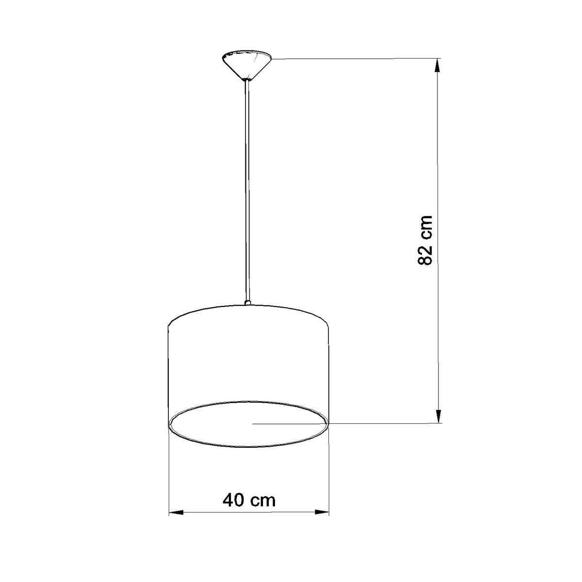 FOOTBALL B 40 hanging lamp