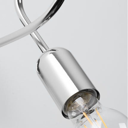 Loop Moderne Chrom-Wandleuchte