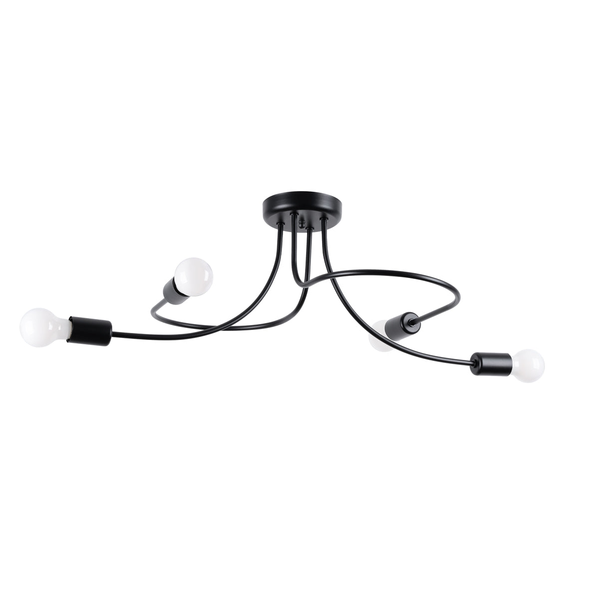 Lustre Twist Moderne 4 noir