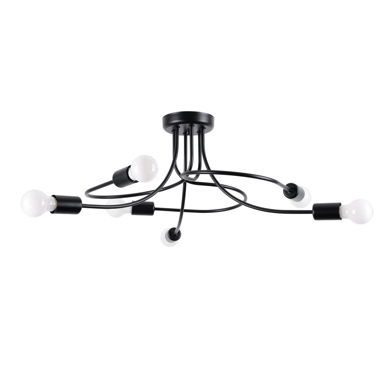 Lustre Twist Moderne 6 noir