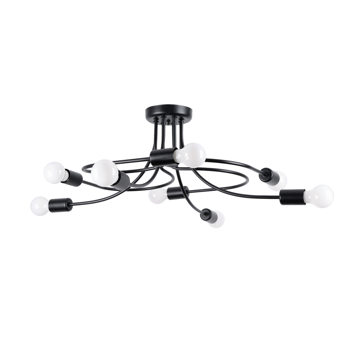 Lustre Twist Moderne 8 noir