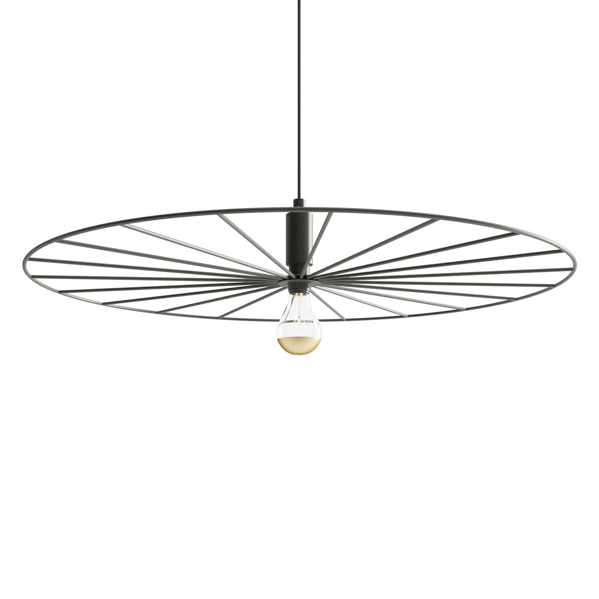 Suspension Roue Lumineuse 60 noir