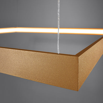 Lustre Carré Pure M doré 4000K