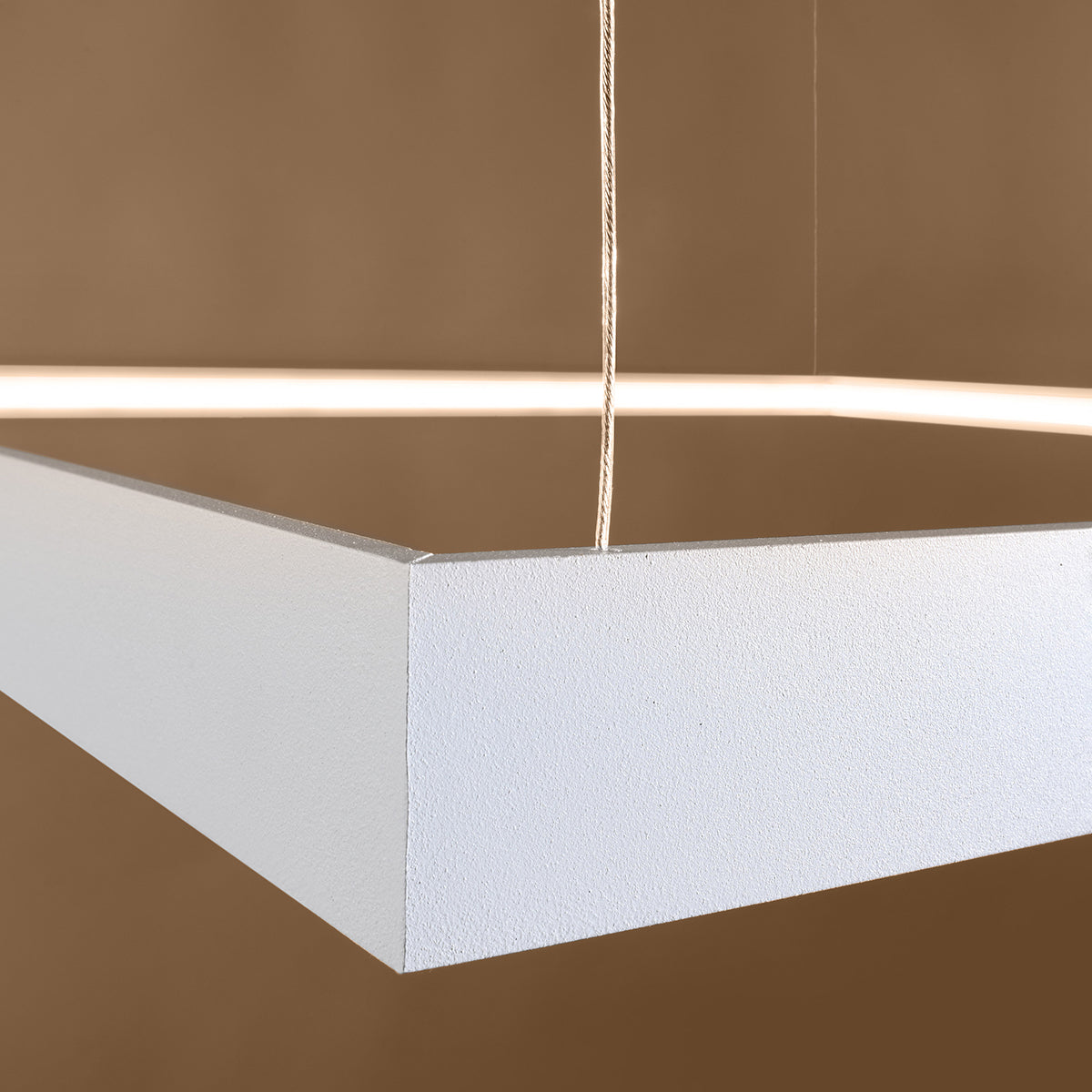 Pure L Square Chandelier white 3000K