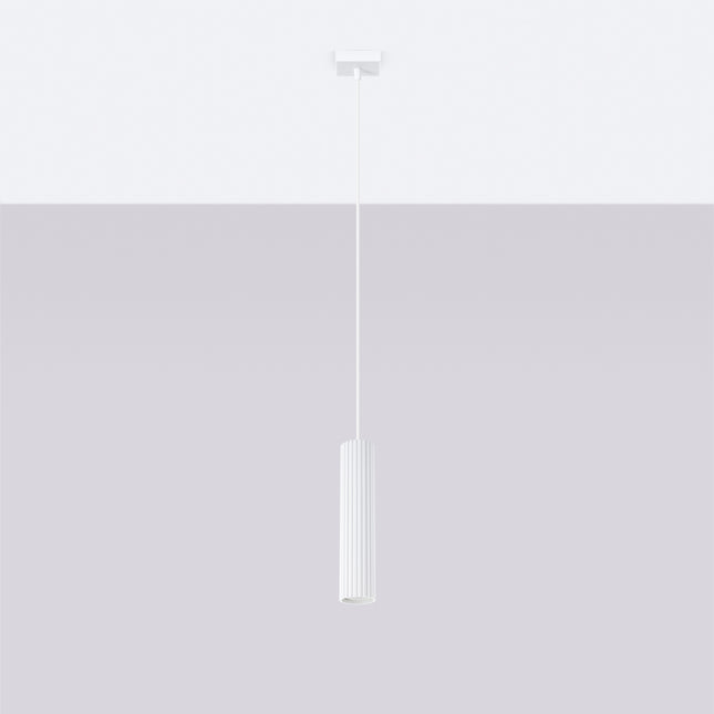 Oslo 1 weiße Pendelleuchte