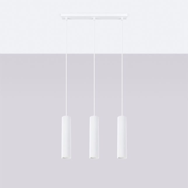 Oslo 3L weiße Pendelleuchte