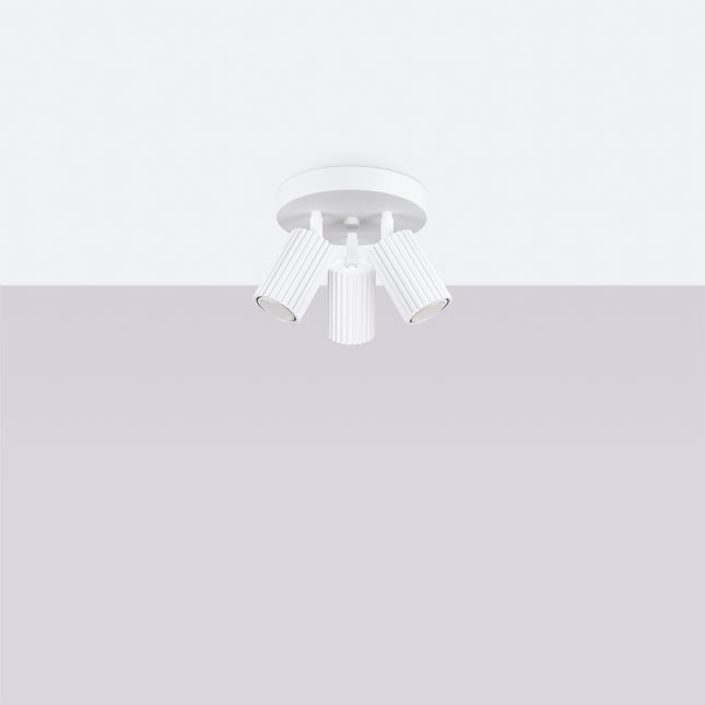 Oslo 3P weiße Deckenleuchte