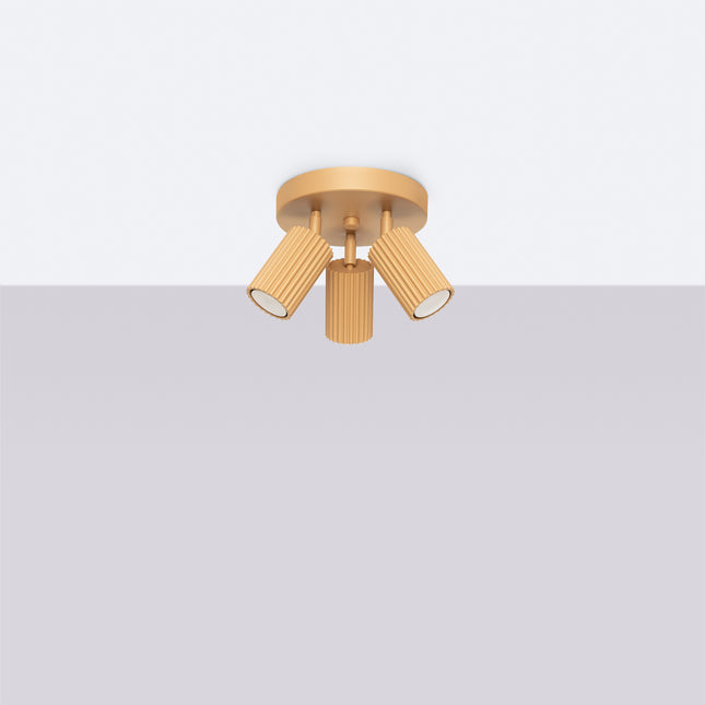 Oslo 3P gold ceiling light
