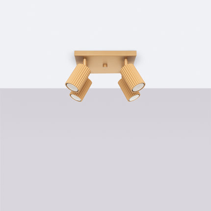 Oslo 4 gold ceiling light 