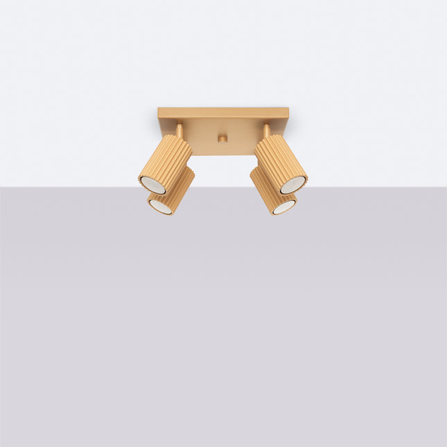 Deckenleuchte Oslo 4 gold