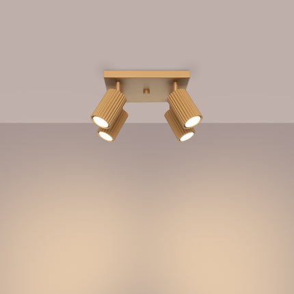 Oslo 4 gold ceiling light 