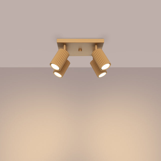 Deckenleuchte Oslo 4 gold