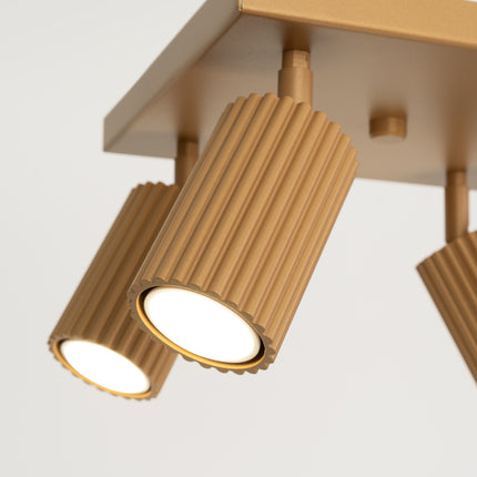Oslo 4 gold ceiling light 