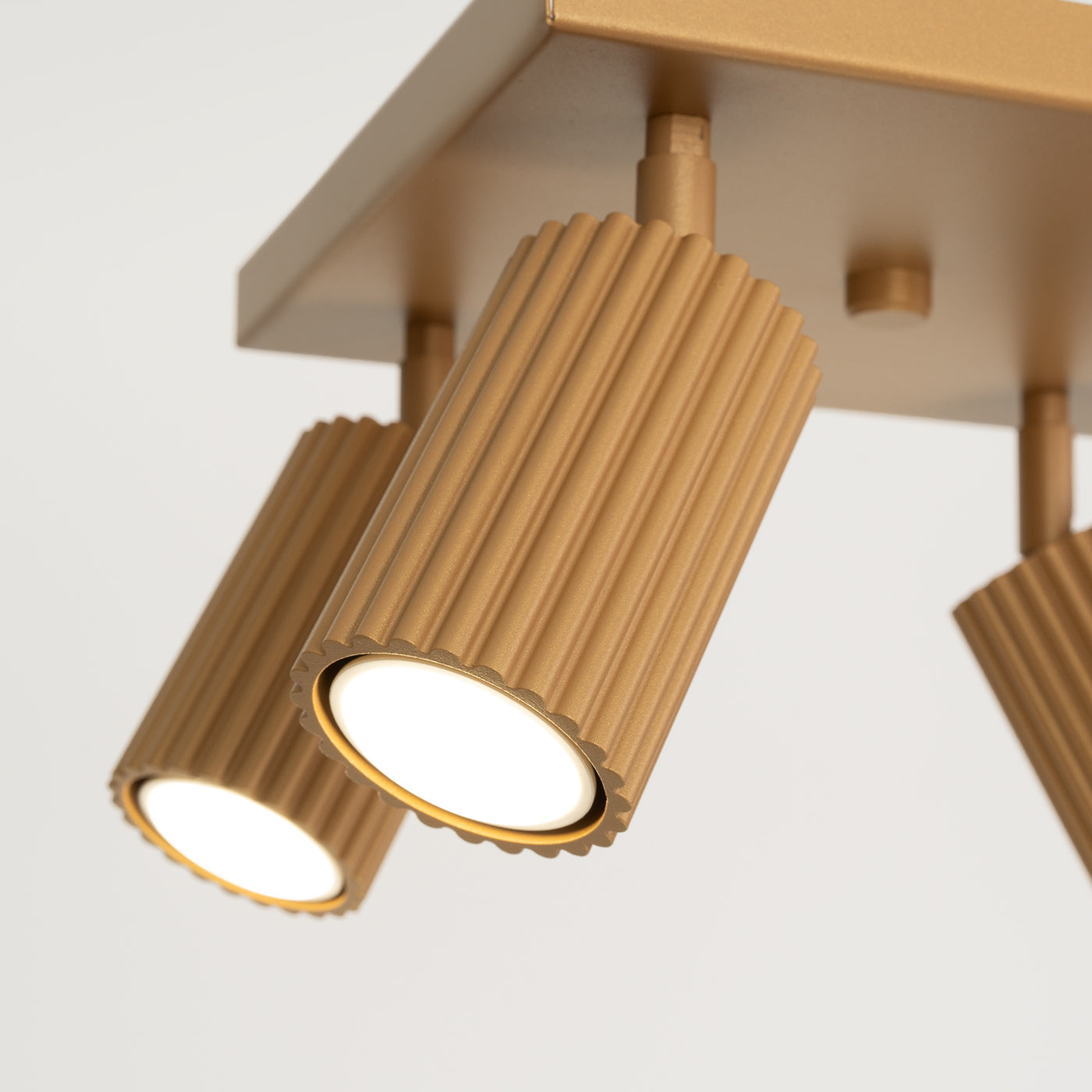 Oslo 4 gold ceiling light 