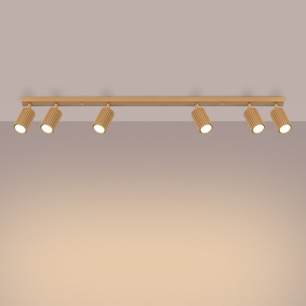 Oslo 6L gold ceiling light 