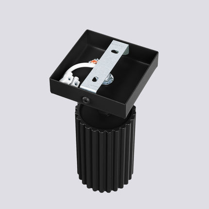 Oslo black adjustable wall light