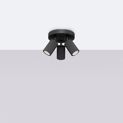 Oslo 3P black ceiling light