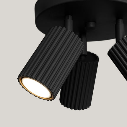 Oslo 3P black ceiling light
