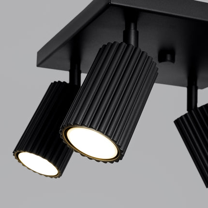 Oslo 4 black ceiling light 
