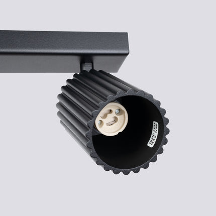 Oslo 6L black ceiling light 