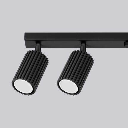 Oslo 6L black ceiling light 