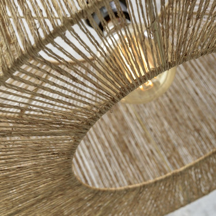 Lampadaire Iguazu Jute et Bambou Naturel 218 cm