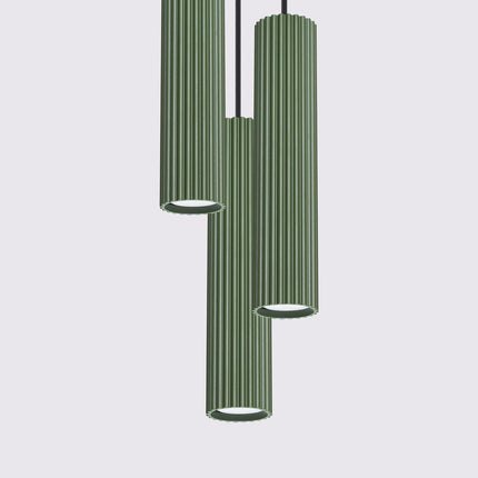 Oslo 3P green pendant lamp 