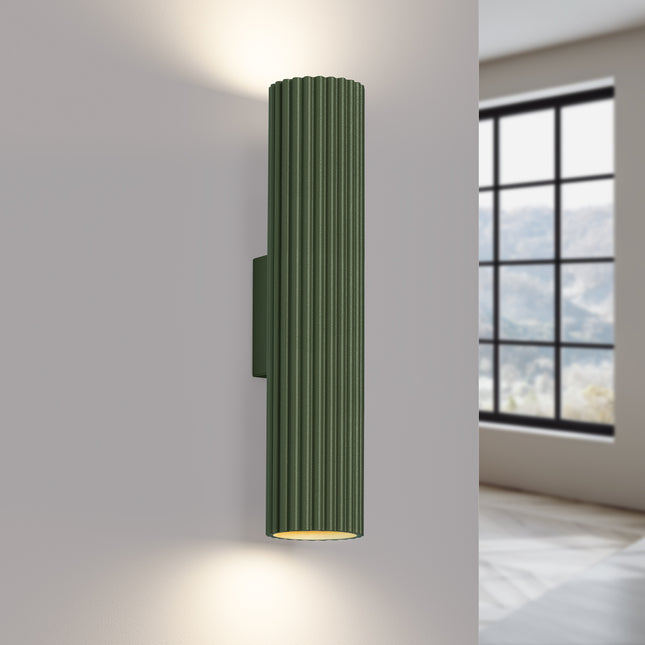 Oslo 30 green wall light