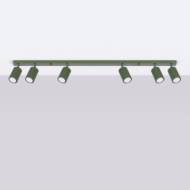 Grüne Deckenleuchte Oslo 6L