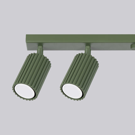 Oslo 6L green ceiling light 