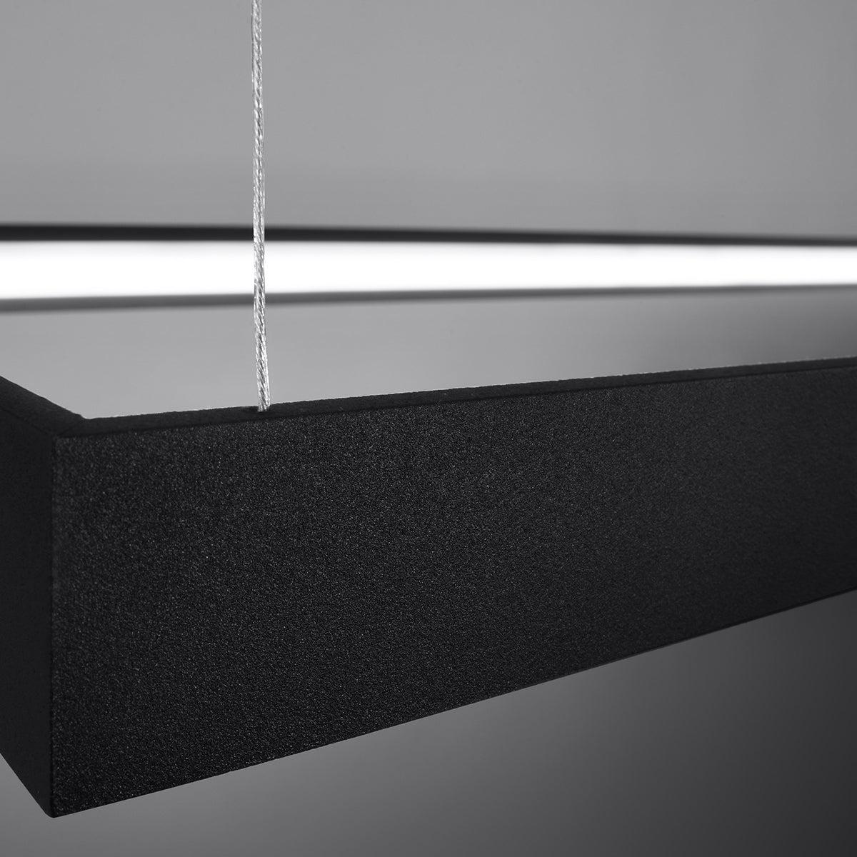 Pure M Rectangle Chandelier black 4000K