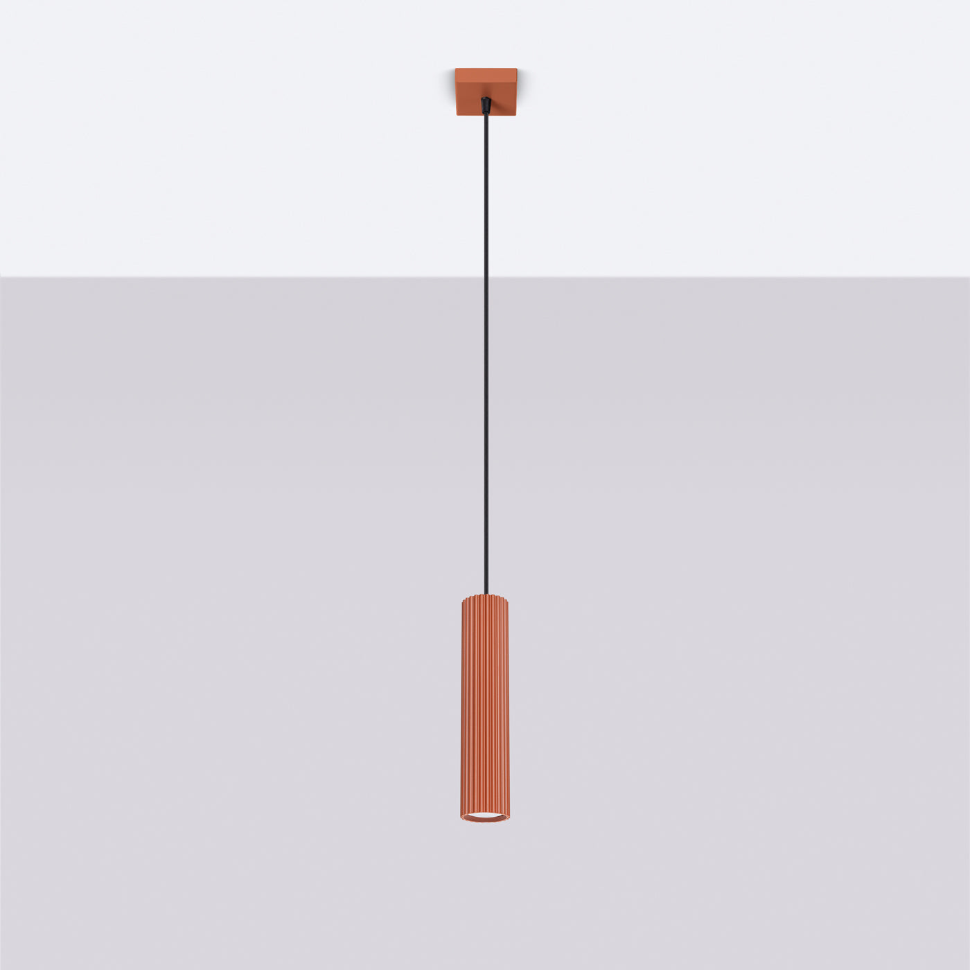 Lampe Suspendue Oslo 1 rouge ocre