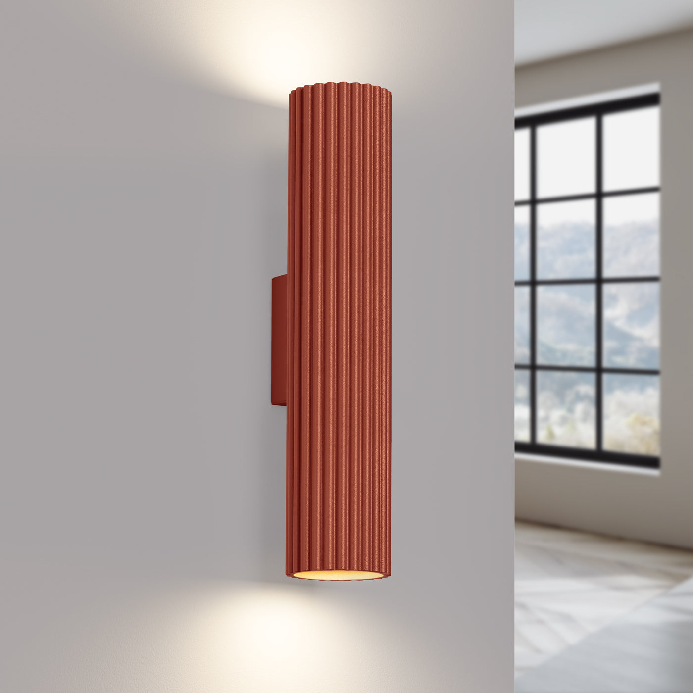 Applique Murale Oslo 30 rouge ocre