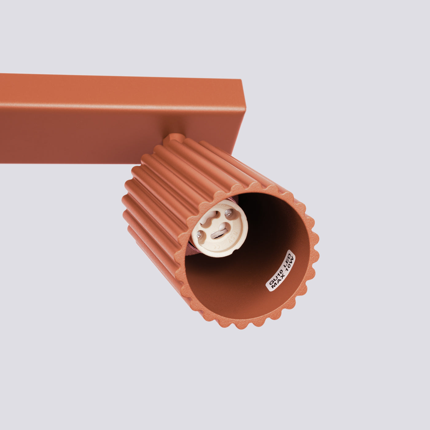 Oslo 3L ceiling light, ochre red 