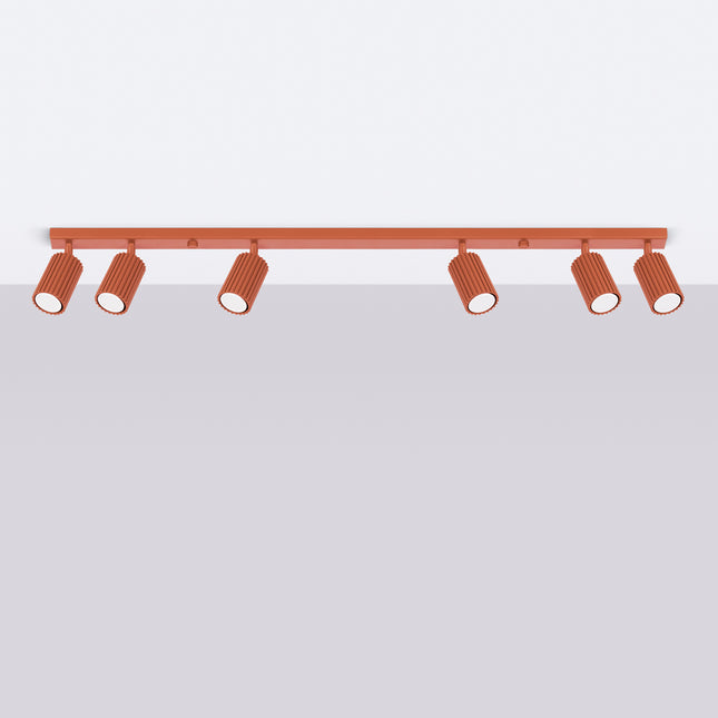 Deckenleuchte Oslo 6L, ockerrot