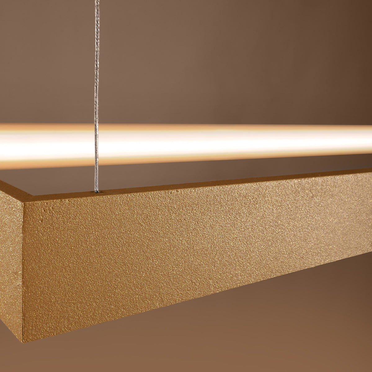 Pure L Rectangle Chandelier Gold 3000K