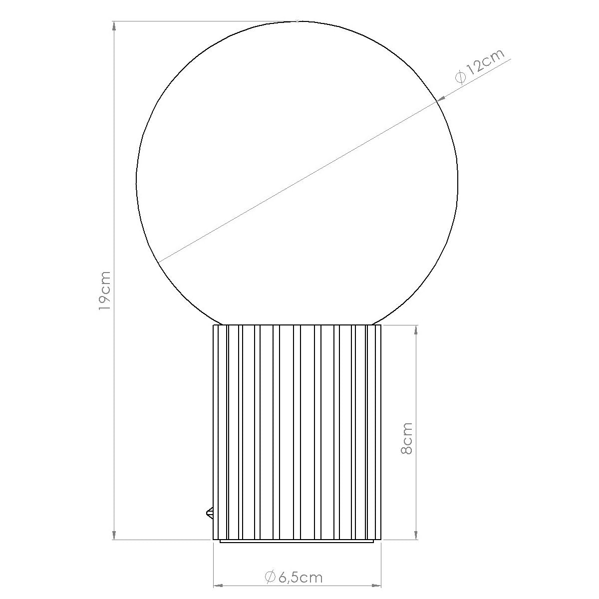 Lampe à poser Halo blanche