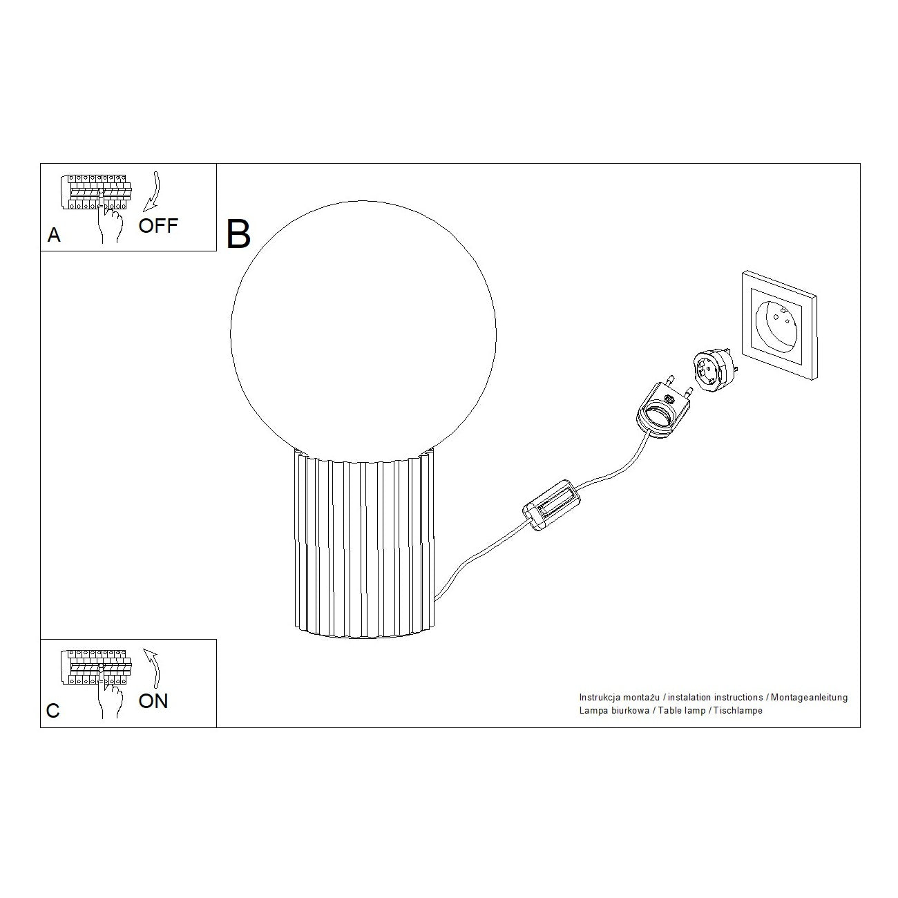 Lampe à poser Halo blanche