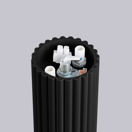 Halo Schwarze Deckenleuchte IP44