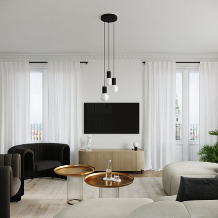 Lampe à Poser Halo Noire