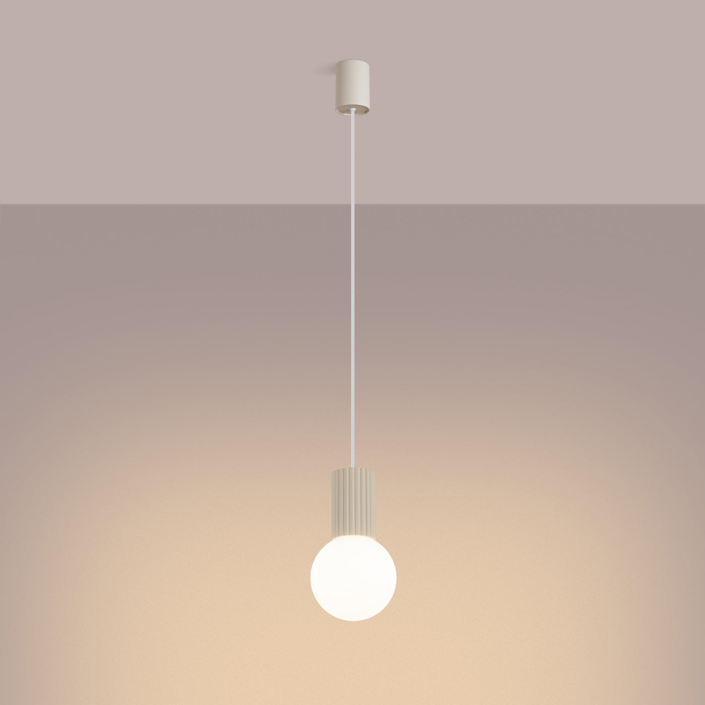 Suspension Halo 1 beige