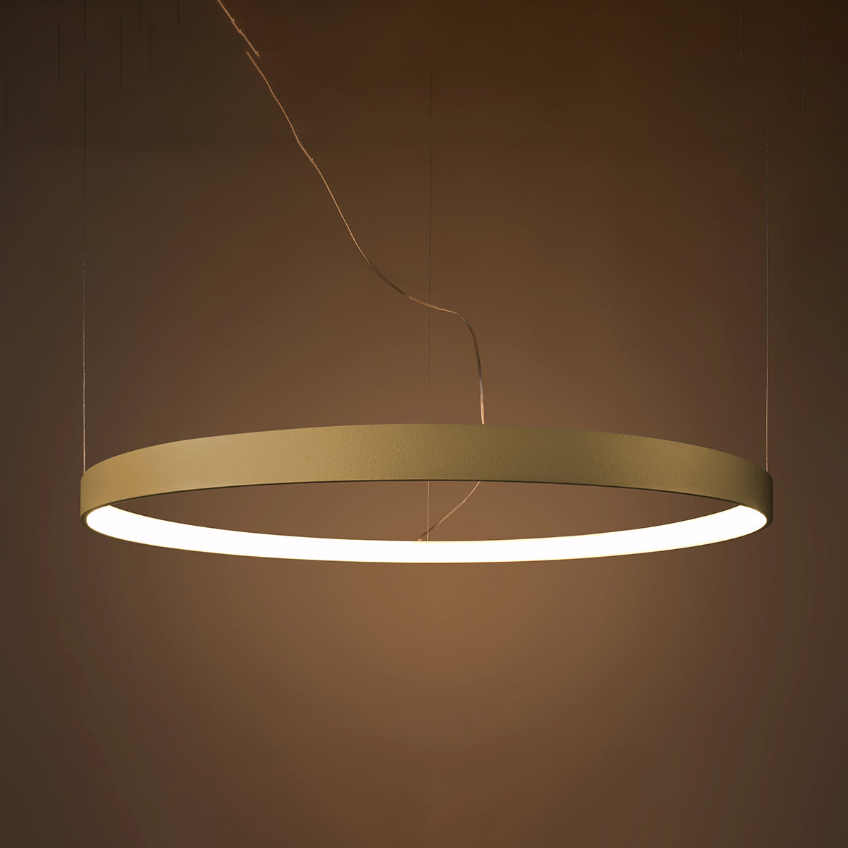 Solis 78 Gold LED 3000K Ring Chandelier