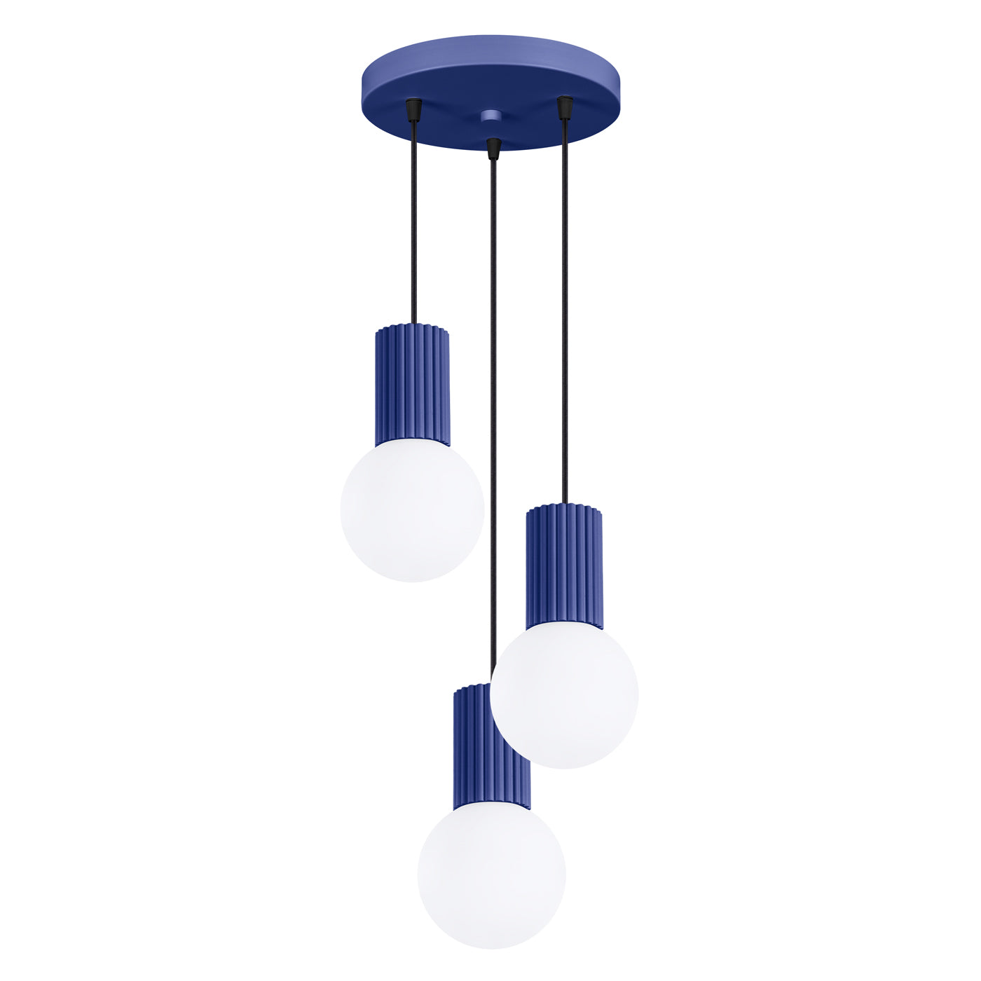 Lampe suspendue Halo 3P outremer