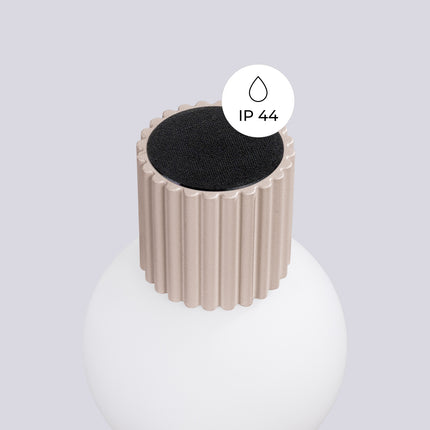 Halo taupe IP44 Wandleuchte