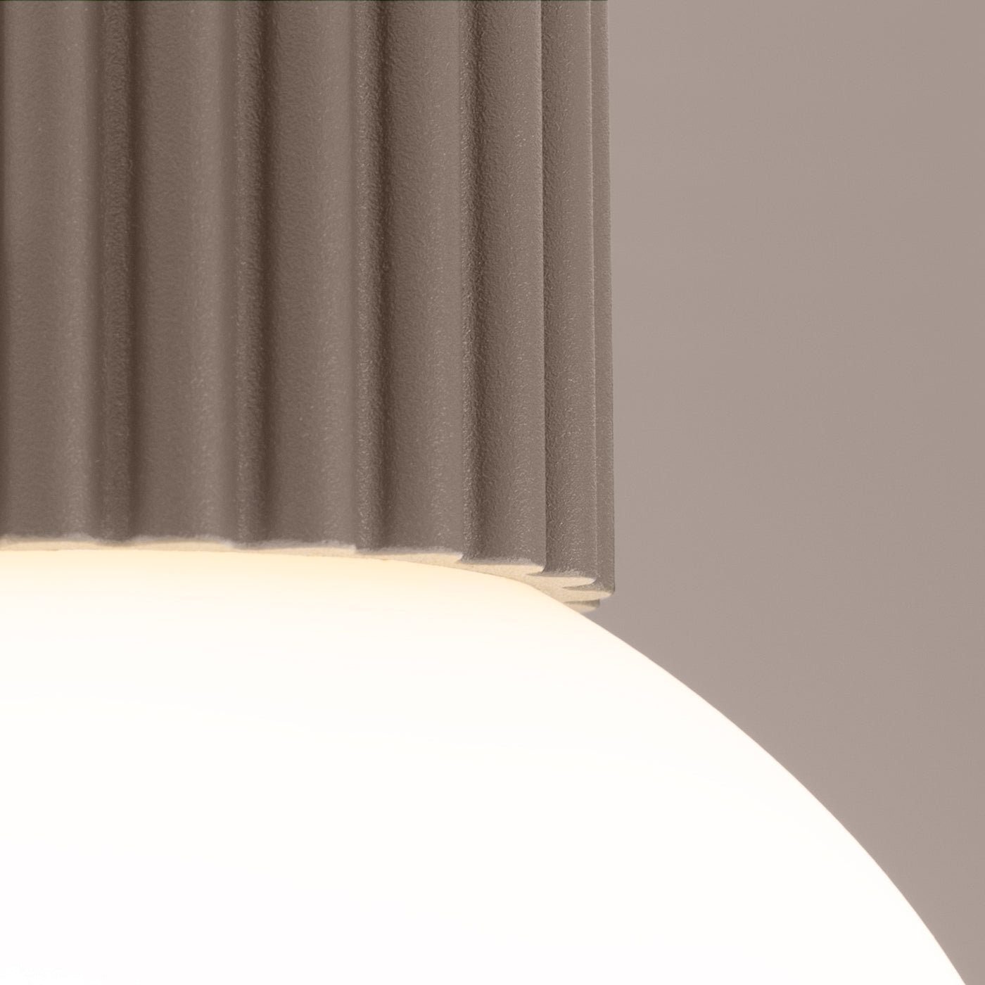 Plafonnier Halo taupe IP44