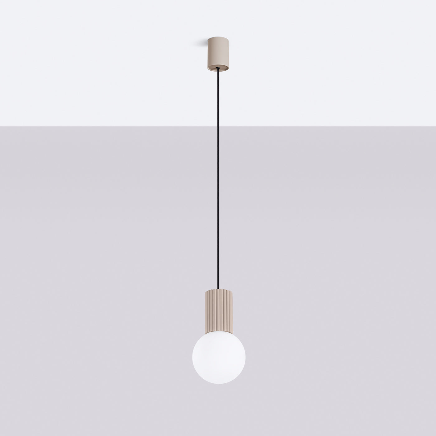 Halo 1 Taupe Pendelleuchte
