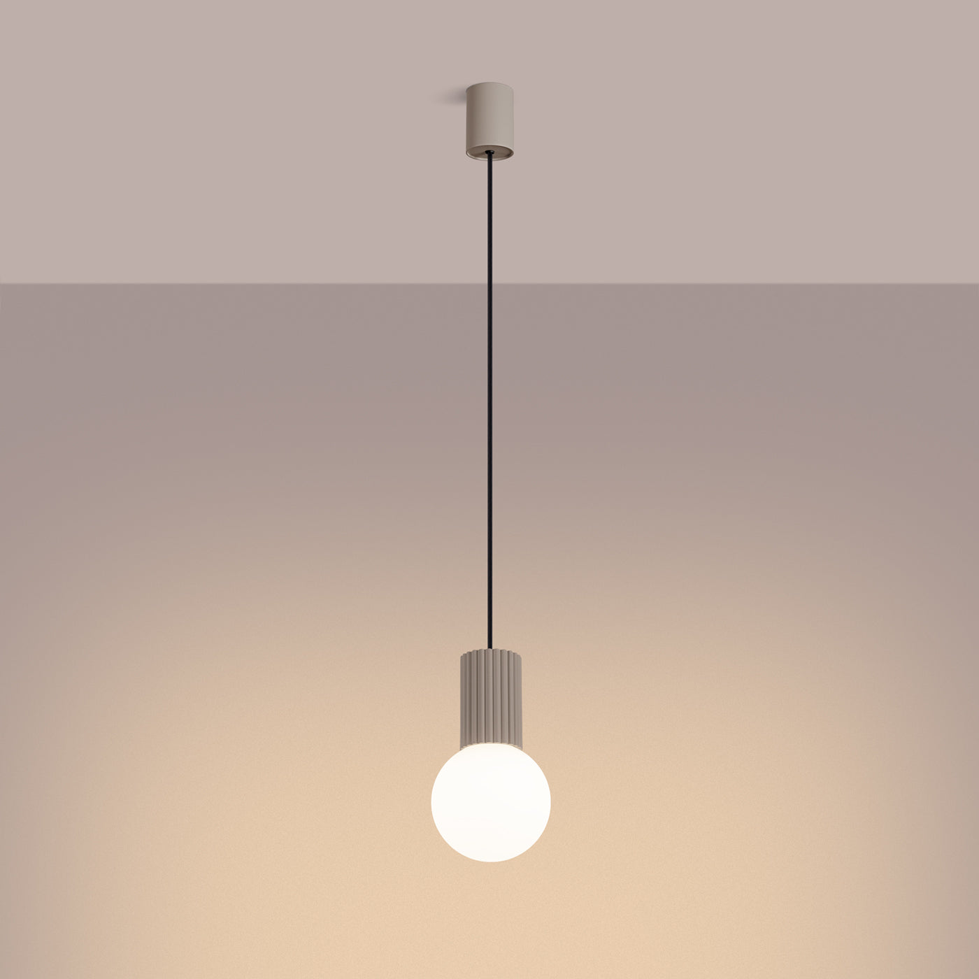 Halo 1 Taupe Pendelleuchte
