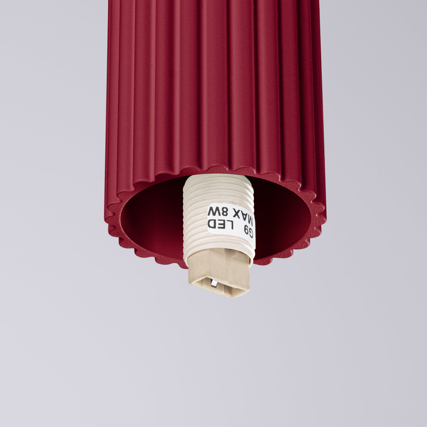 Plafonnier Halo bordeaux IP44