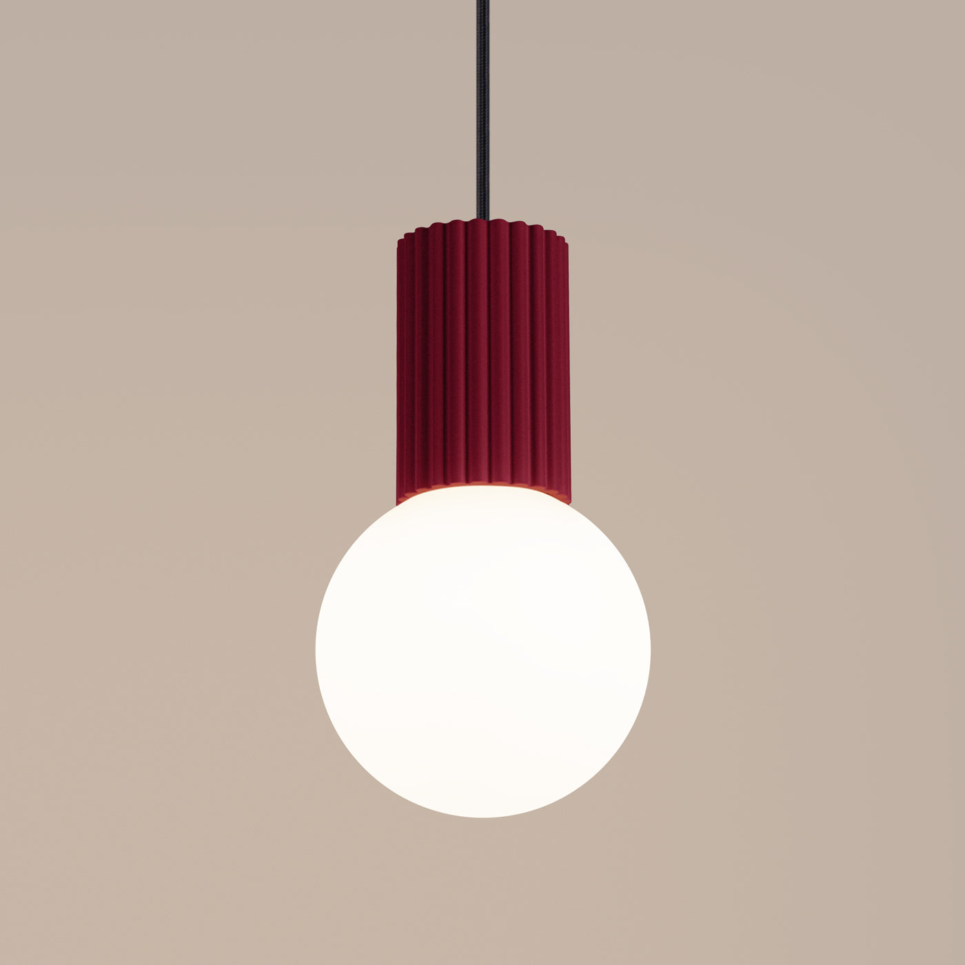 Lampe suspendue Halo 1 bordeaux